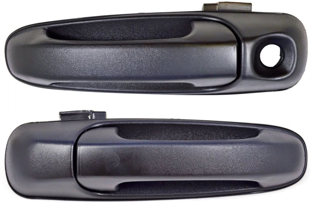 PT Auto Warehouse CH-3457A-FPK - Exterior Outside Door Handle, Textured Black - Front Left/Right Pair