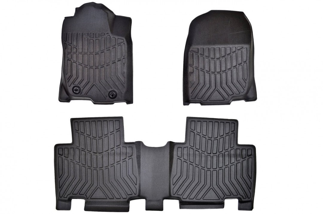 PT Auto Warehouse - 890202-890204 - First & Second Row Floor Liners - Black
