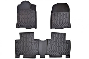 PT Auto Warehouse - 890202-890204 - First & Second Row Floor Liners - Black