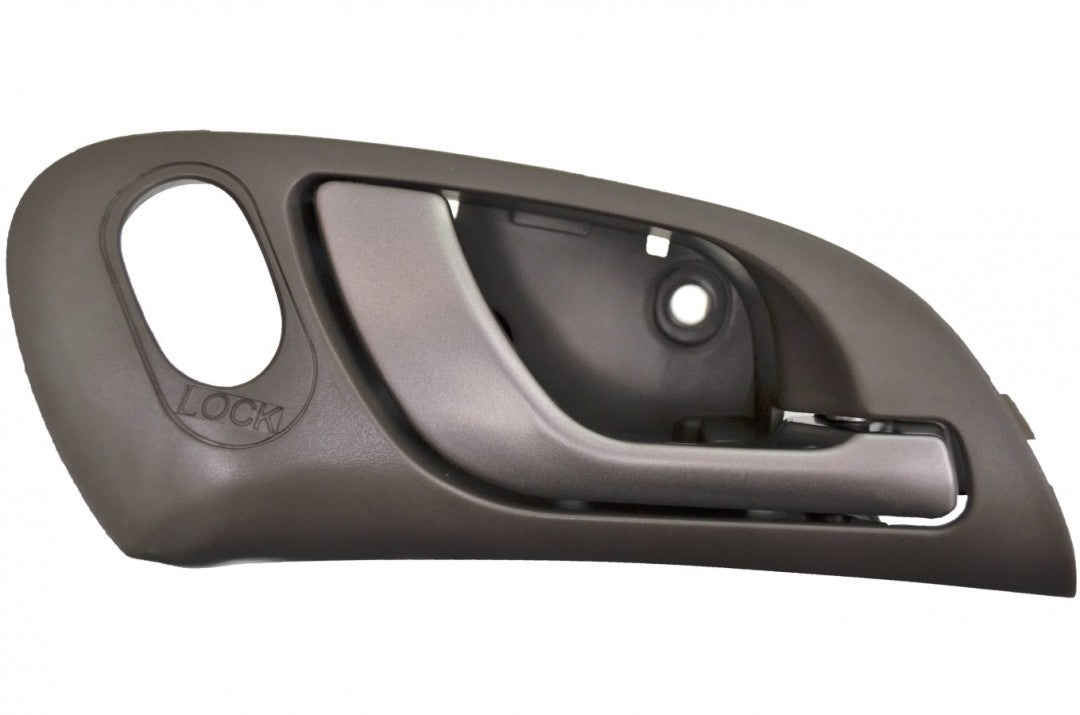 PT Auto Warehouse AC-2101RG-FR - Interior Inner Inside Door Handle, Silver Lever with Titanium Housing - Front Right Passenger Side