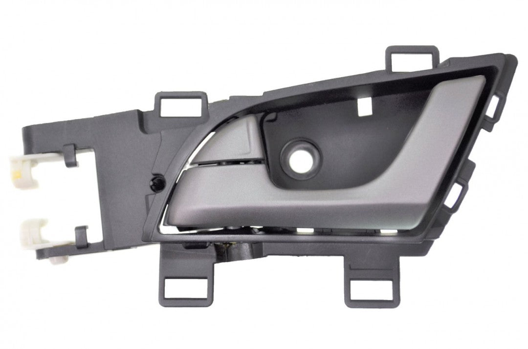 PT Auto Warehouse AC-2405RA-FL - Interior Inner Inside Door Handle, Silver Lever with Black Housing - Front Left Driver Side