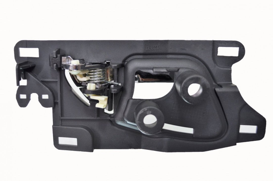 PT Auto Warehouse AC-2601MA-FL - Interior Inner Inside Door Handle, Chrome Lever with Black Housing - Front Left Driver Side