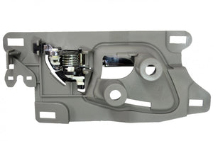 PT Auto Warehouse AC-2601MG-FP - Interior Inner Inside Door Handle, Chrome Lever with Gray Housing - Front Left/Right Pair
