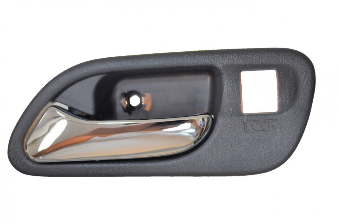PT Auto Warehouse AC-2701MG-FL - Interior Inner Inside Door Handle, Gray Housing with Chrome Lever - Driver Side Front