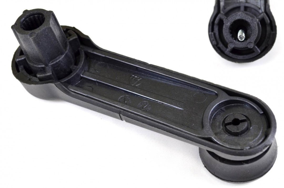 PT Auto Warehouse FO-1238A - Window Crank Handle, Textured Black - Front, Left or Right