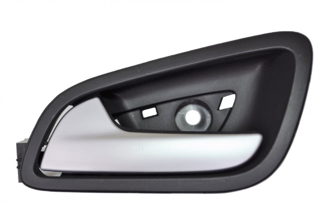 PT Auto Warehouse FO-2348RA-RL - Interior Inner Inside Door Handle, Silver Lever with Black Housing - Rear Left Driver Side