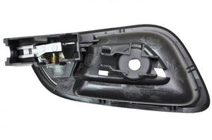 PT Auto Warehouse FO-2348RA-RL - Interior Inner Inside Door Handle, Silver Lever with Black Housing - Rear Left Driver Side