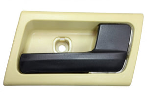 PT Auto Warehouse FO-2363AE-RH - Interior Inner Inside Door Handle, Black Lever with Beige Housing (Camel) - Right Passenger Side