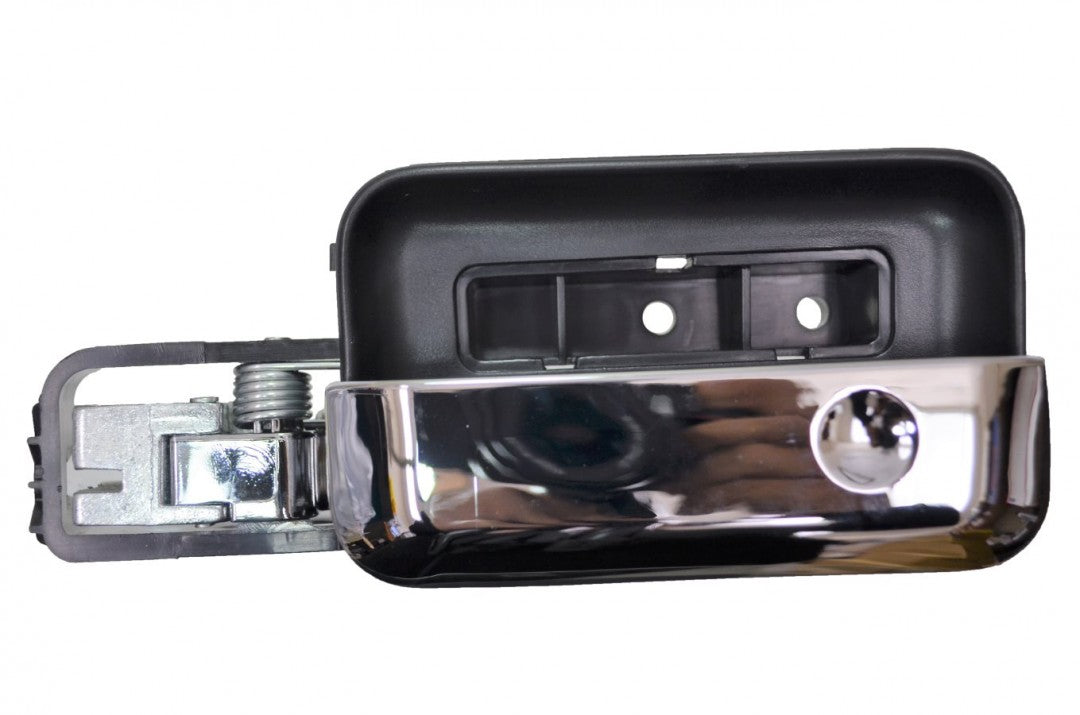 PT Auto Warehouse FO-2506MA-FL - Interior Inner Inside Door Handle, Chrome Lever with Black Housing - Front Left Driver Side