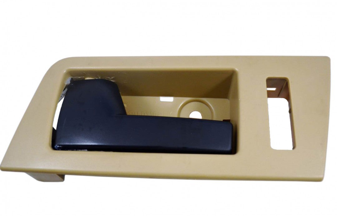 PT Auto Warehouse FO-2704AE-FL - Inner Interior Inside Door Handle, Camel (Beige/Tan) Housing with Black Lever - Driver Side Front