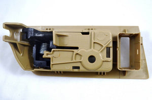 PT Auto Warehouse FO-2704AE-FL - Inner Interior Inside Door Handle, Camel (Beige/Tan) Housing with Black Lever - Driver Side Front
