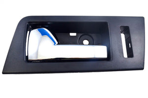 PT Auto Warehouse FO-2704MA-FL - Inner Interior Inside Door Handle, Black Housing with Chrome Lever - Driver Side Front