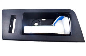 PT Auto Warehouse FO-2704MA-FR - Inner Interior Inside Door Handle, Black Housing with Chrome Lever - Passenger Side Front