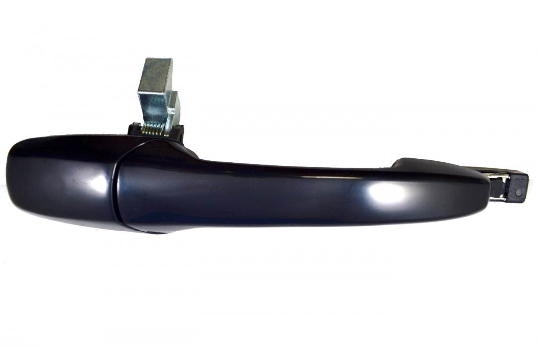 PT Auto Warehouse FO-3088S-FRK - Outer Exterior Outside Door Handle, Smooth Black - without Keyhole, Passenger Side