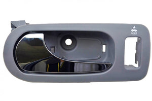 PT Auto Warehouse GM-2312MG-FL - Inner Interior Inside Door Handle, Gray Housing with Chrome Lever - Driver Side Front