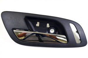 PT Auto Warehouse GM-2545MA-FL - Inside Inner Interior Door Handle, Black (Ebony) Housing with Chrome Lever - Driver Side Front
