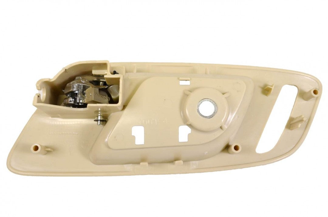 PT Auto Warehouse GM-2545ME-FL - Inside Inner Interior Door Handle, Beige (Cashmere) Housing with Chrome Lever - Driver Side Front