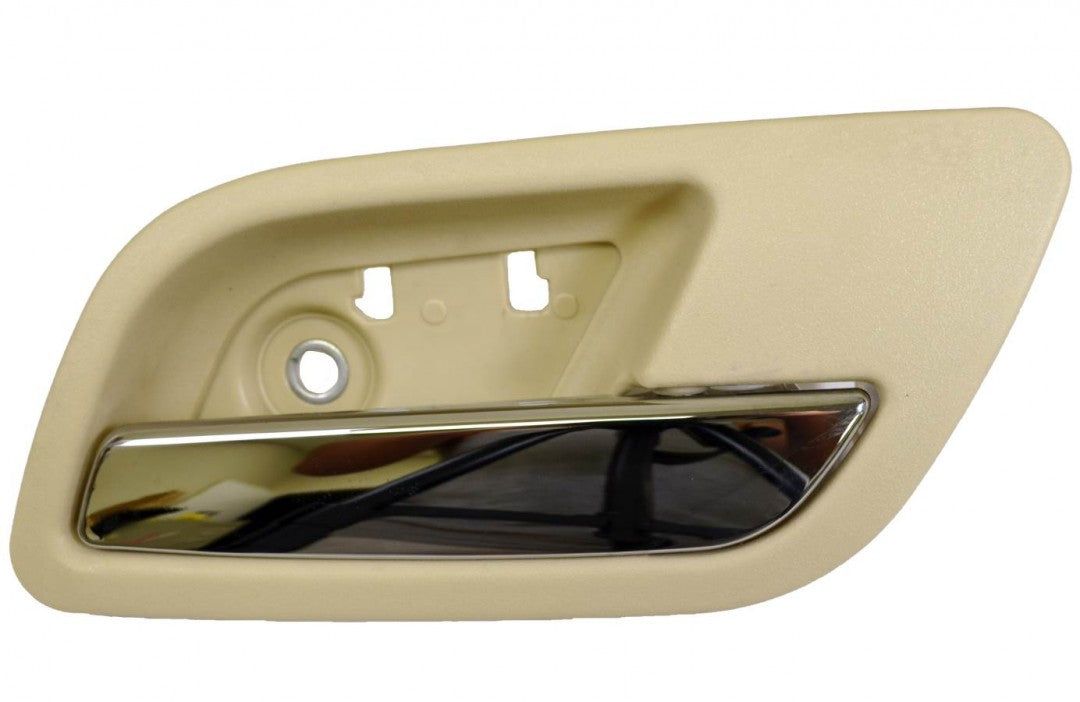 PT Auto Warehouse GM-2545ME-FR - Inside Inner Interior Door Handle, Beige (Cashmere) Housing with Chrome Lever - Passenger Side Front