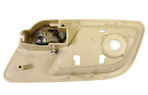 PT Auto Warehouse GM-2545ME-RL - Inside Inner Interior Door Handle, Beige (Cashmere) Housing with Chrome Lever - Driver Side Rear