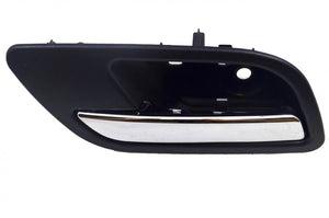PT Auto Warehouse GM-2546MA-RL - Inner Interior Inside Door Handle, Black (Ebony) Housing with Chrome Lever - Driver Side Rear