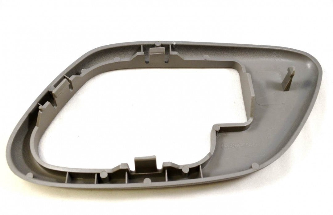 PT Auto Warehouse GM-2576G-2LH - Inner Interior Inside Door Handle Bezel/Trim, Gray - without Lock Hole, Driver Side