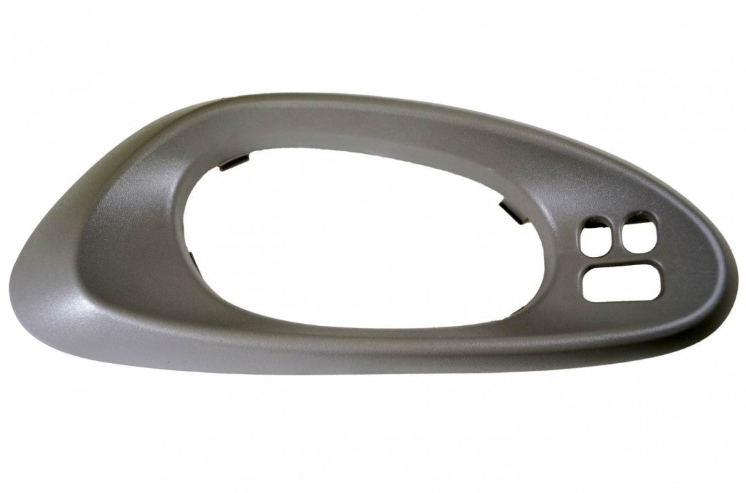 PT Auto Warehouse GM-2721G2FL1 - Inner Interior Inside Door Handle Trim, Gray - with Button Holes, Driver Side Front