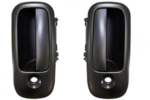 PT Auto Warehouse GM-3906S-FP - Exterior Outer Outside Door Handle, Smooth Black - Front Left/Right Pair