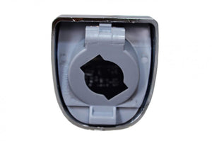 PT Auto Warehouse CH-GM-5522M-DP - Backup License Plate Lamp Light Lens Cover, Chrome - Set of 2