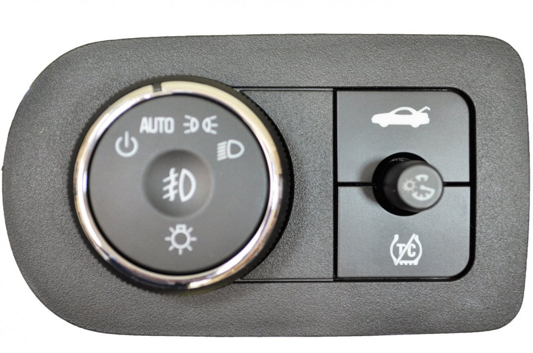 PT Auto Warehouse HLS-10636 - Headlight, Fog Lights, Instrument Panel Dimmer, Trunk Lid Release Switch - with Traction Control, with Bezel