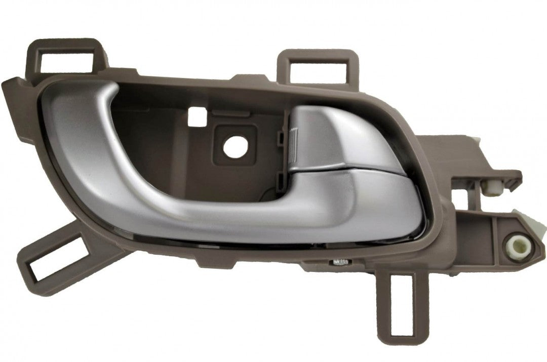 PT Auto Warehouse HO-2249SG-FR - Interior Inner Inside Door Handle, Warm Gray Housing with Silver Lever - Passenger Side Front