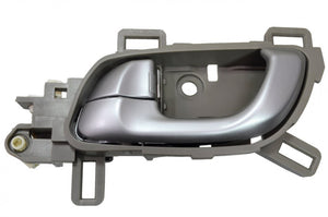PT Auto Warehouse HO-2249SG-RL - Interior Inner Inside Door Handle, Warm Gray (Silver Lever/Knob with Gray Housing) - Rear Left Driver Side