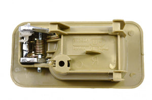 PT Auto Warehouse HO-2578ME-RL - Inner Interior Inside Door Handle, Beige/Tan Housing with Chrome Lever - Driver Side Rear