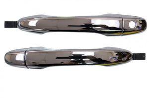 PT Auto Warehouse HO-3249M-FPK - Exterior Outer Outside Door Handle, Chrome, without RFID Smart Key - Front Left/Right Pair