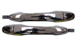 PT Auto Warehouse HO-3249M-RP - Exterior Outer Outside Door Handle, Chrome - Rear Left/Right Pair