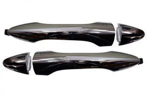 PT Auto Warehouse HY-3504M-RP - Exterior Outer Outside Door Handle, Chrome - Rear Left/Right Pair
