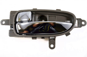 PT Auto Warehouse NI-2121MB-LH - Inner Interior Inside Door Handle, Blonde Housing with Chrome Lever - Driver Side