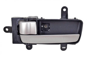 PT Auto Warehouse NI-2229SA-LH - Inner Interior Inside Door Handle, Black Housing with Silver Lever - Driver Side