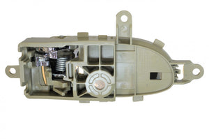PT Auto Warehouse NI-2908ME-LH - Interior Inner Inside Door Handle, Beige Housing with Chrome Lever - Driver Side