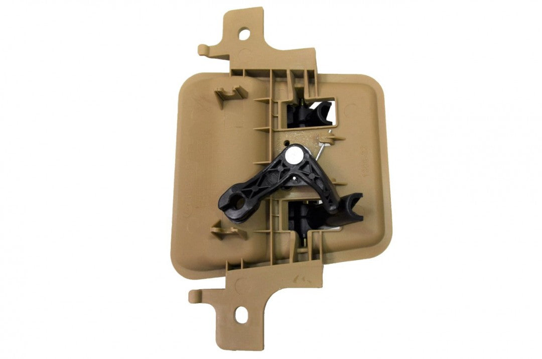 PT Auto Warehouse NI-2950AE-RL - Inner Interior Inside Door Handle, Beige Housing with Black Lever - Extended Cab, Driver Side Rear