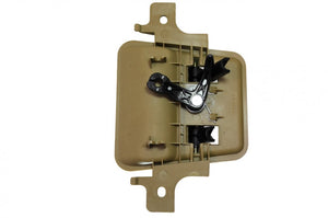 PT Auto Warehouse NI-2950AE-RR - Inner Interior Inside Door Handle, Beige Housing with Black Lever - Extended Cab, Passenger Side Rear
