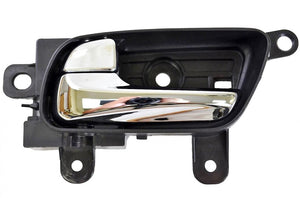 PT Auto Warehouse NI-2963MA-LH - Inner Interior Inside Door Handle, Black Housing with Chrome Lever - Driver Side