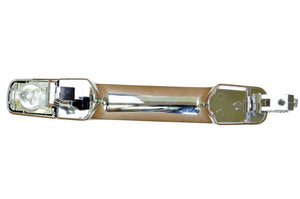 PT Auto Warehouse NI-3801M-FRK - Outer Exterior Outside Door Handle, Chrome - without Keyhole, Passenger Side Front