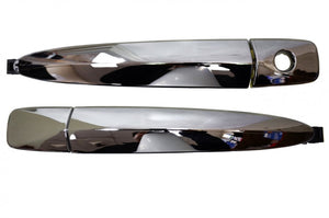 PT Auto Warehouse NI-3909M-FPK - Exterior Outer Outside Door Handle, Chrome, without Smart Entry - Front Left/Right Pair
