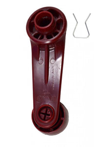 PT Auto Warehouse TO-1021L - Inside Interior Inside Window Crank Handle, Red - Left = Right
