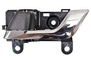 PT Auto Warehouse TO-2605ME-LH - Interior Inner Inside Door Handle, Chrome Lever with Beige Housing - Left Driver Side