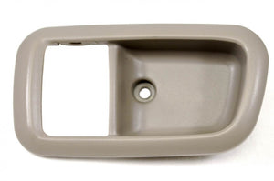 PT Auto Warehouse TO-2950G-2RL - Inner Interior Inside Door Handle Trim/Bezel, Gray (Charcoal) - Extended Cab Only - Driver Side Rear