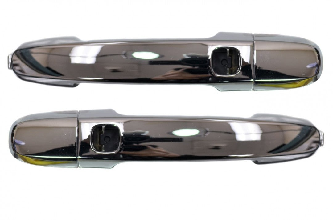 PT Auto Warehouse TO-3007M-RP - Exterior Outer Outside Door Handle, Chrome, without Power Lock Sensor - Rear Left/Right Pair