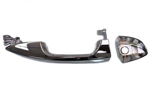 PT Auto Warehouse TO-3289M-FP - Exterior Outer Outside Door Handle, Chrome - Front Left/Right Pair