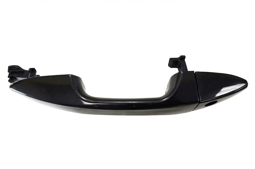 PT Auto Warehouse TO-3289S-FL - Outer Exterior Outside Door Handle, Smooth Black - Driver Side Front