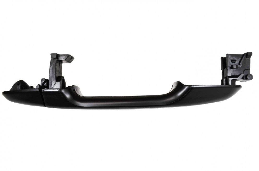 PT Auto Warehouse TO-3301S-FRK - Outer Exterior Outside Door Handle, Smooth Black - without Keyhole, Passenger Side Front